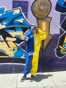 Blue & Yellow Sweatsuit